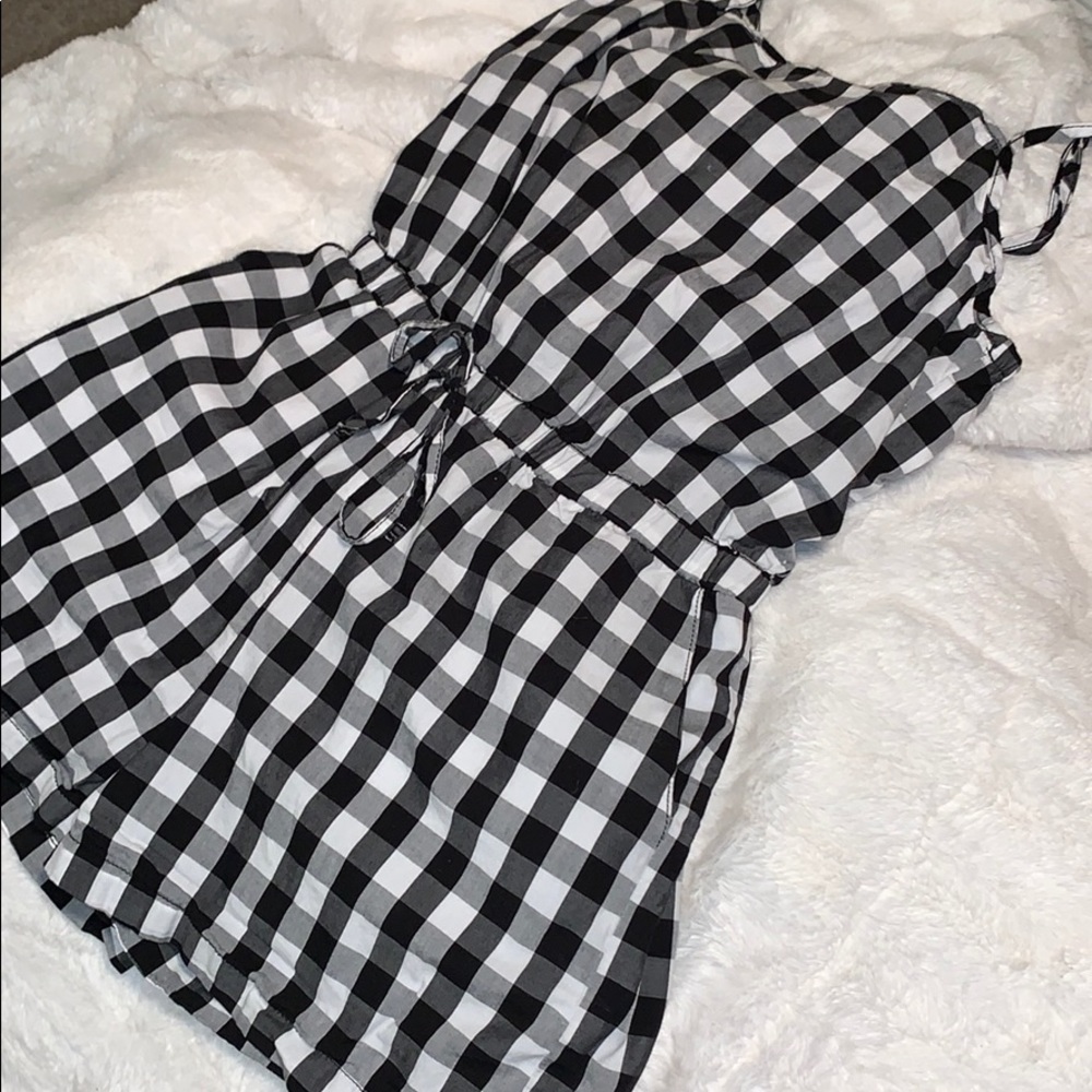 Gingham Romper